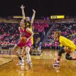 Caitlin Clark became the first player in NCAA history to record back-to-back 30-point triple-doubles