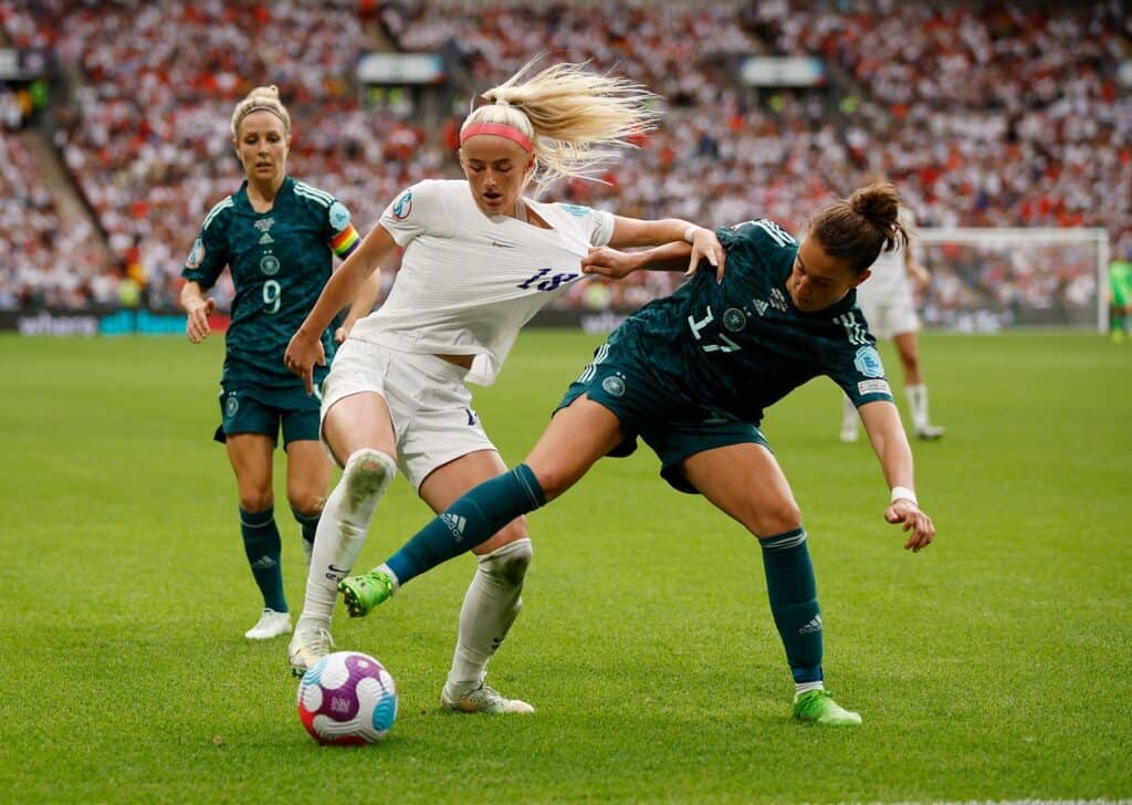 England’s Lionesses faced Germany in an electrifying final at Wembley Stadium