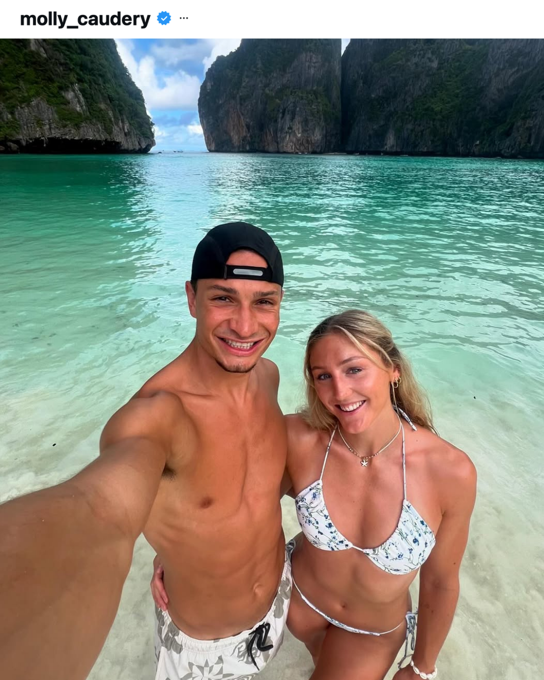 Molly Caudery and Joel Clarke-Khan