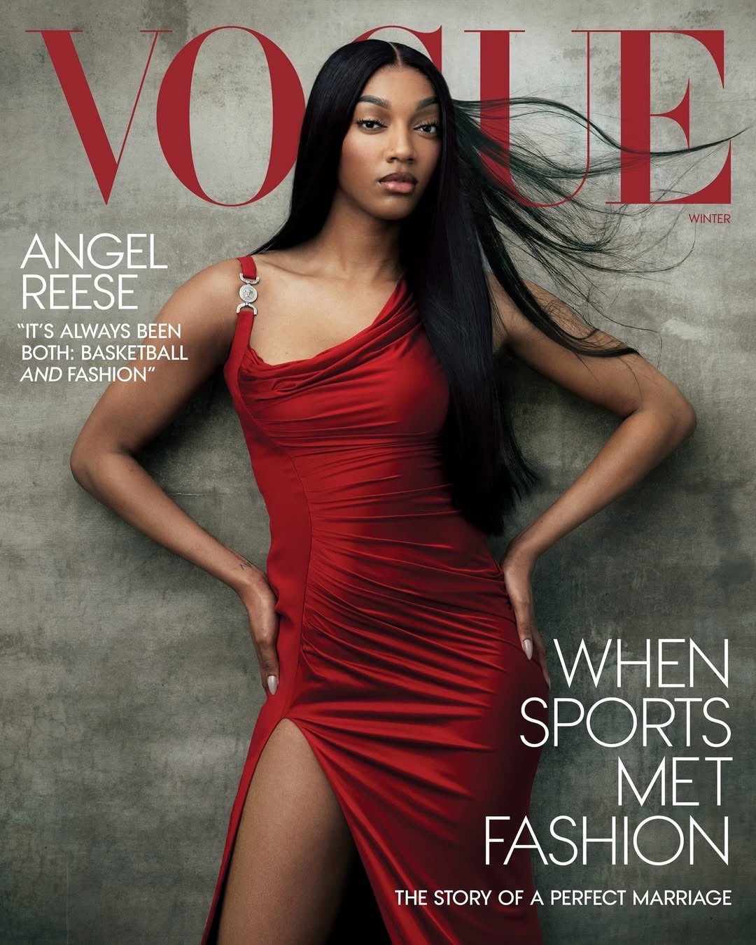 Angel Reese American Vogue Magazine Cover Shoot